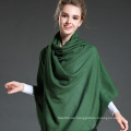 Frauen im Winter, um warme Plain Green Polyester Schal zu halten